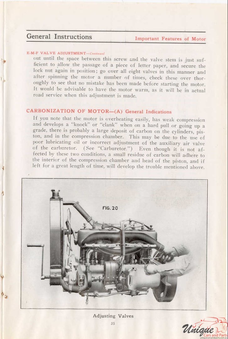 1912 Studebaker E-M-F 30 Operation Manual Page 5